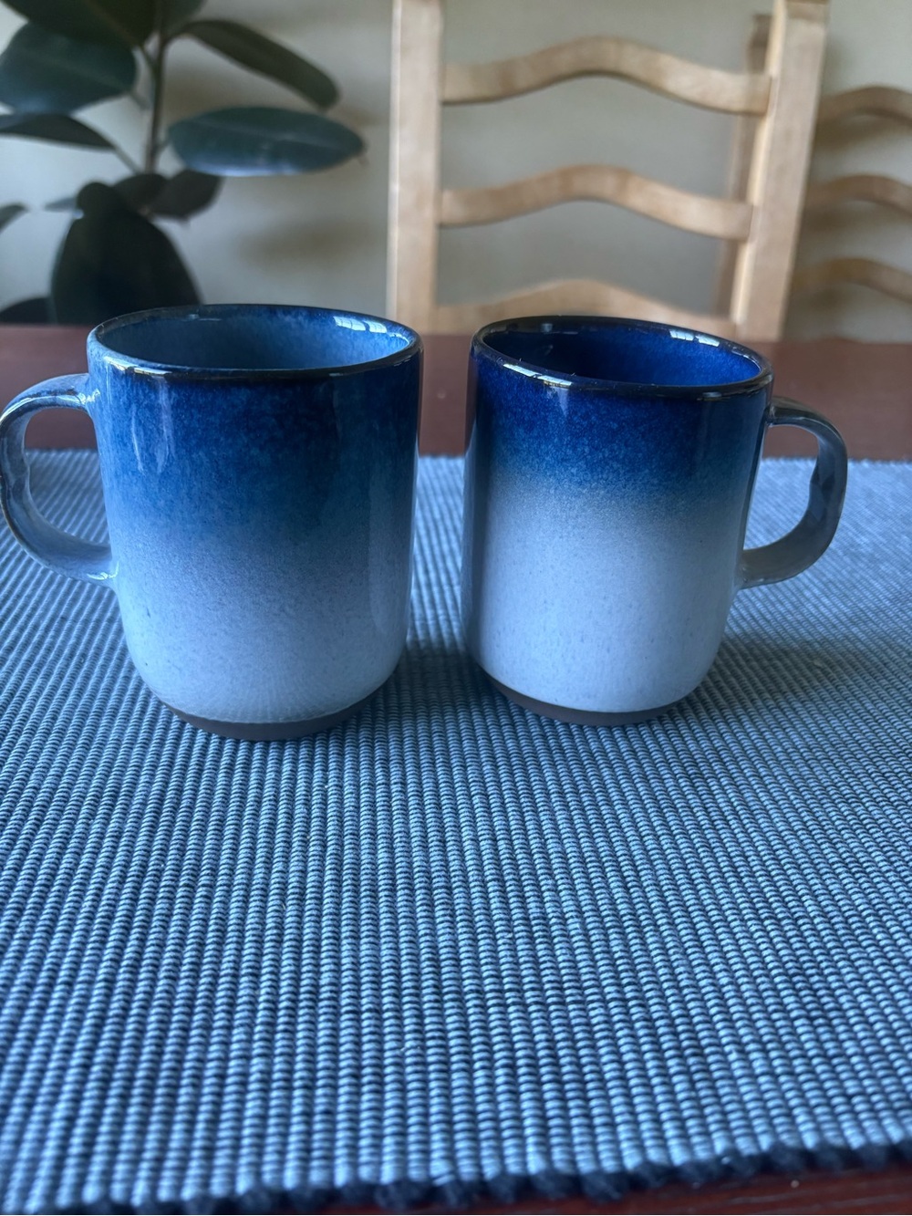 Peter Pots Coffee Mugs Set of 2 Seagull Blue